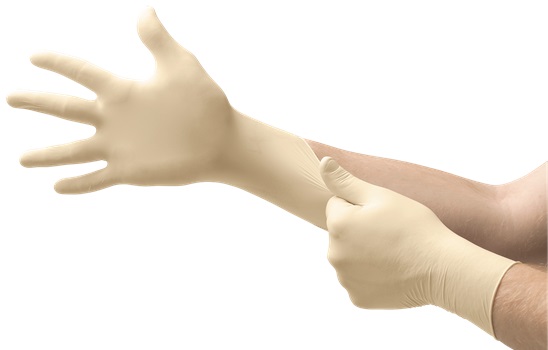 GANTS EN LATEX NATUREL 63-864 - L (100UN)