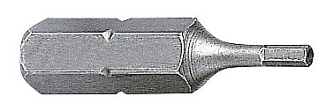 Embout 1/4" INT. SEX. AVEC TROU 25 MM 7/64", 5 pièces