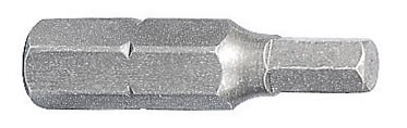 BIT 1/4" SEXT. INT. 25 MM 6 MM, 10 PCS.