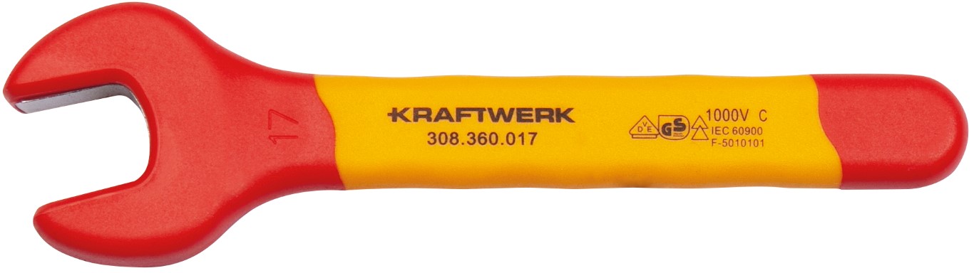 LLAVE DE BOCA ABIERTA DE 17 MM CON AISLAMIENTO VDE