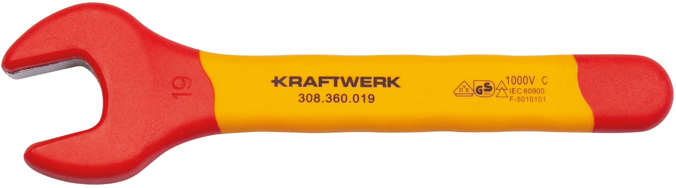 LLAVE DE BOCA ABIERTA DE 19 MM CON AISLAMIENTO VDE