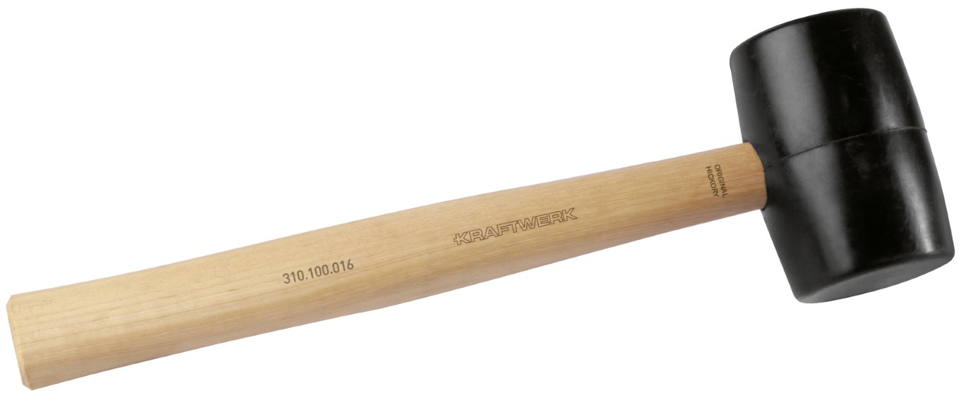 MAÇO BORRACHA, CABO HICKORY, Ø 65 MM, 16 OZ