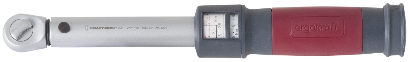 CHAVE DINAMOMÉTRICA CLICK 1/4" 2,5-12 NM