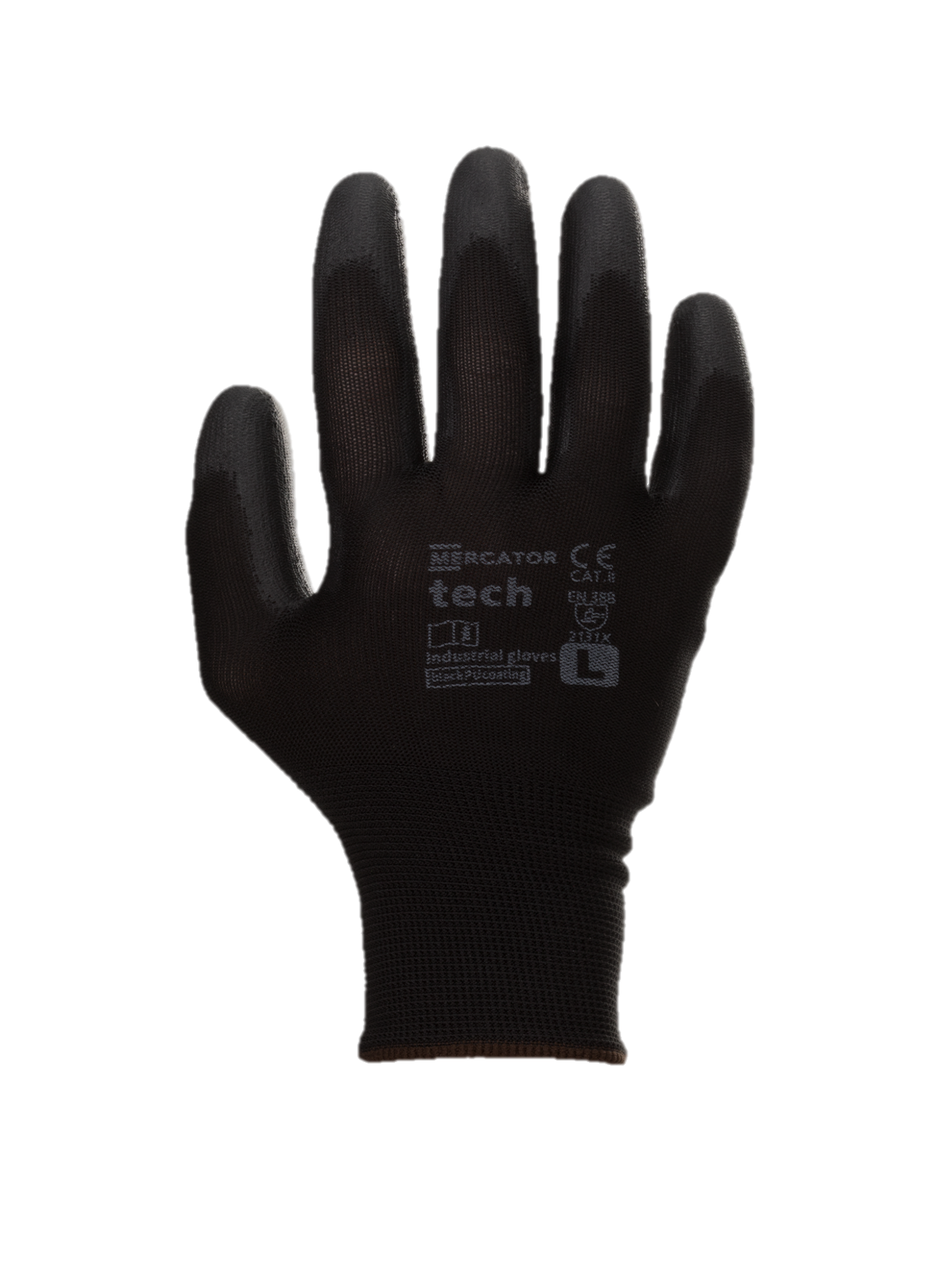 MERCATOR TECH BLACK PU GLOVE M