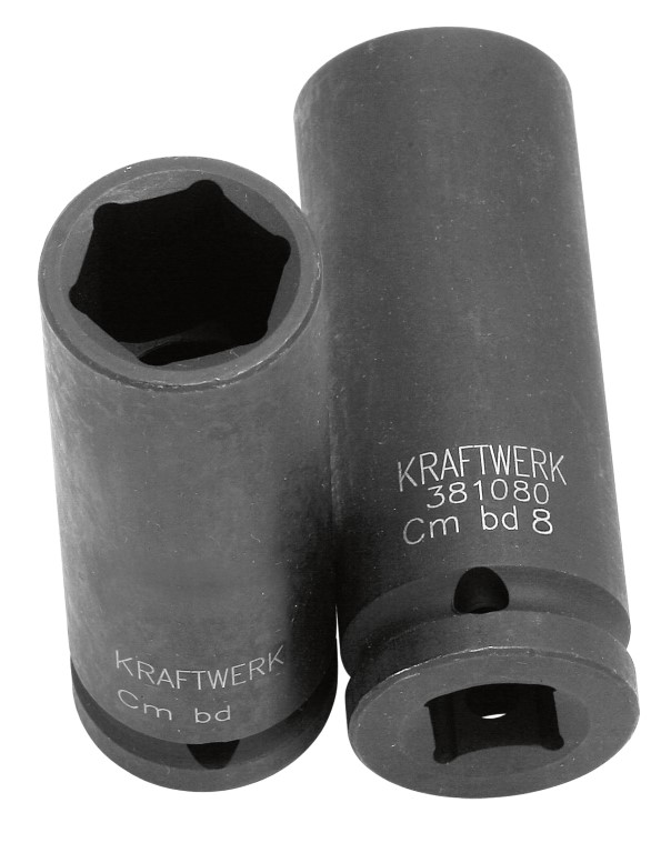 CHAVE DE CAIXA DE IMPACTO LONGA 1/2" 8 MM