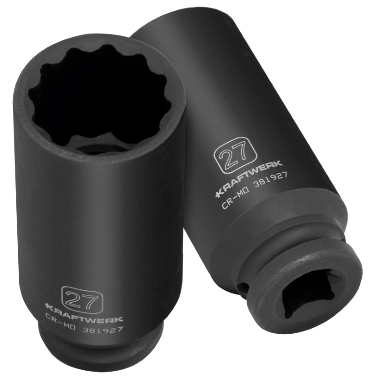 IMPACT SOCKET WRENCH 12 SIDES 1/2" 27MM