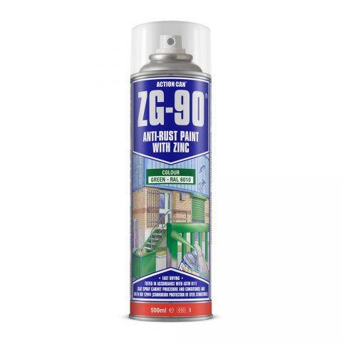 ACTION CAN - ZG90 GREEN ZINC SPRAY 500ML