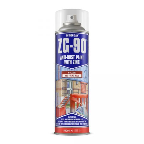 ACTION CAN - ZG90 RED ZINC SPRAY 500ML