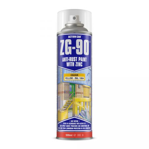 ACTION CAN - ZG90 YELLOW ZINC SPRAY 500ML