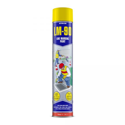 ACTION CAN - LM90 TINTA DE MARCAÇÃO DE LINHAS AMARELO 750ML