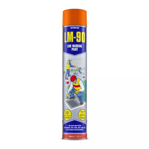 ACTION CAN - LM90 TINTA DE MARCAÇÃO DE LINHAS LARANJA 750ML