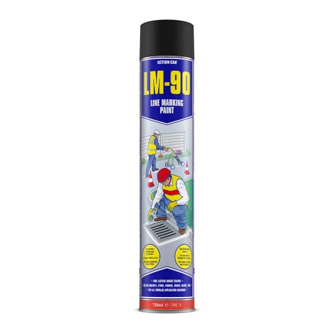 ACTION CAN - LM90 TINTA DE MARCAÇÃO DE LINHAS PRETO 750ML